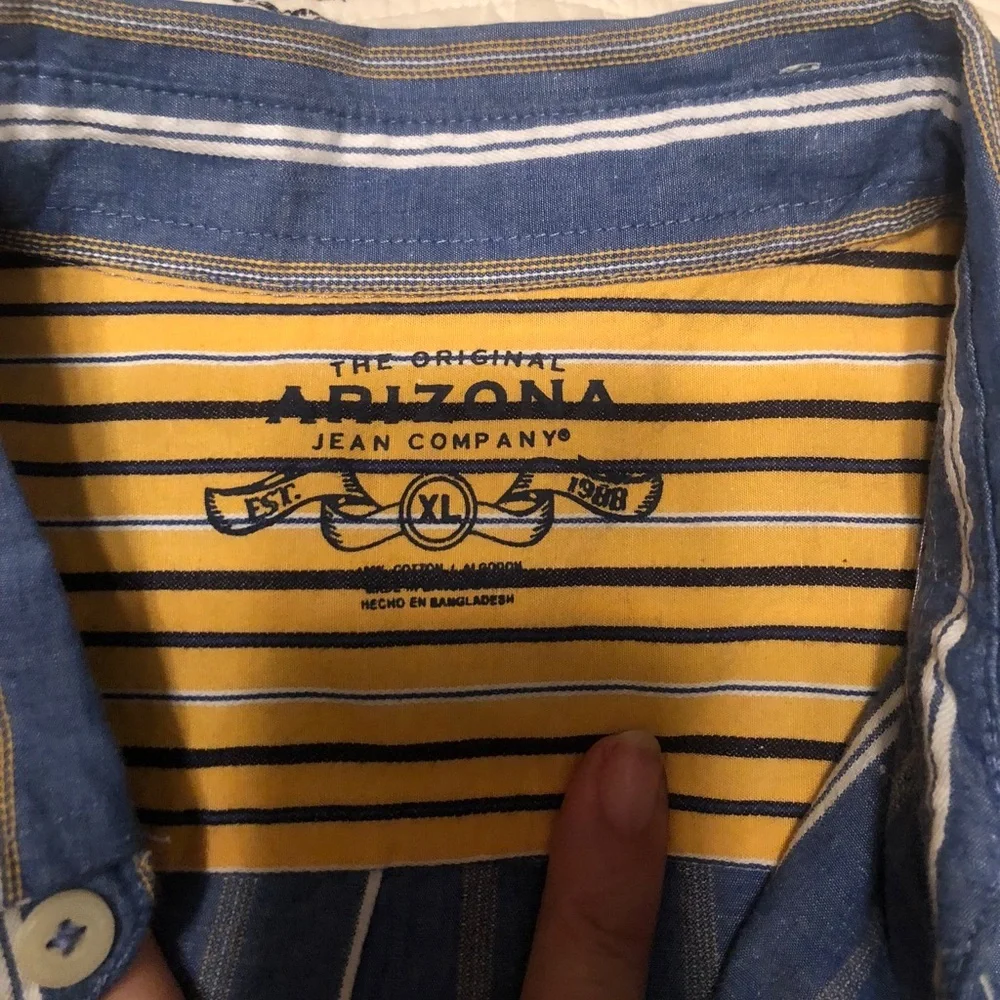 Arizona Jean co boys button down shirt NWT